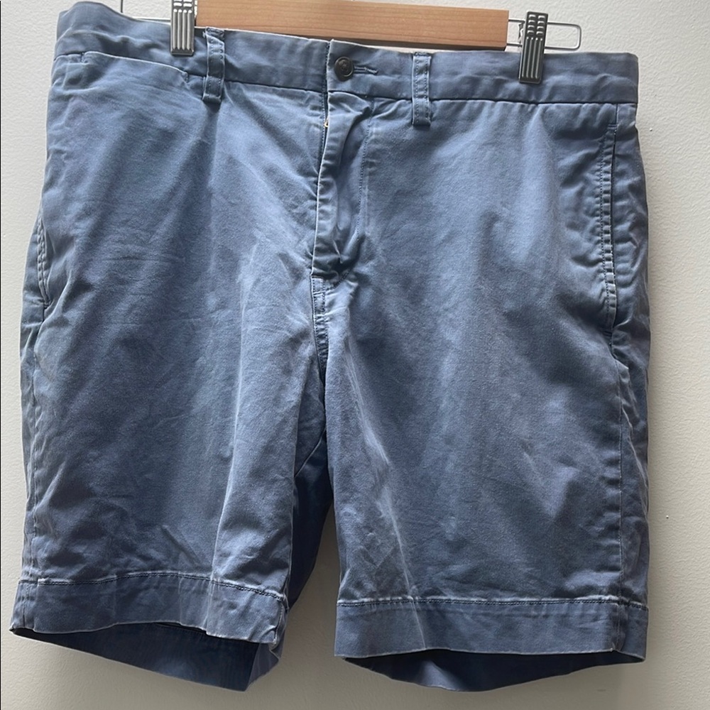 Ralph Lauren Blue Flat Front Chino Shorts
